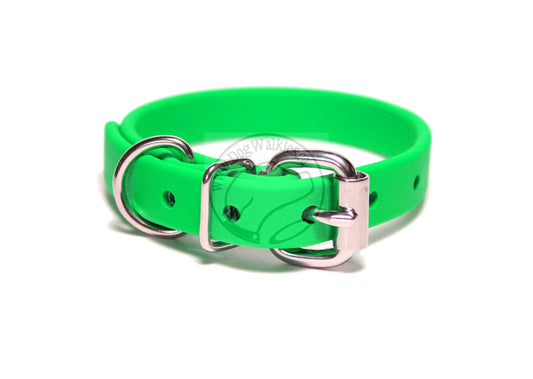 Neon Apple Green Biothane Dog Collar - 5/8"(16mm) wide