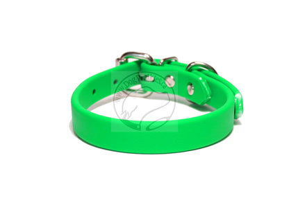 Neon Apple Green Biothane Dog Collar - 5/8"(16mm) wide