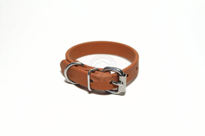 Caramel Brown Biothane Dog Collar - 5/8"(16mm) wide