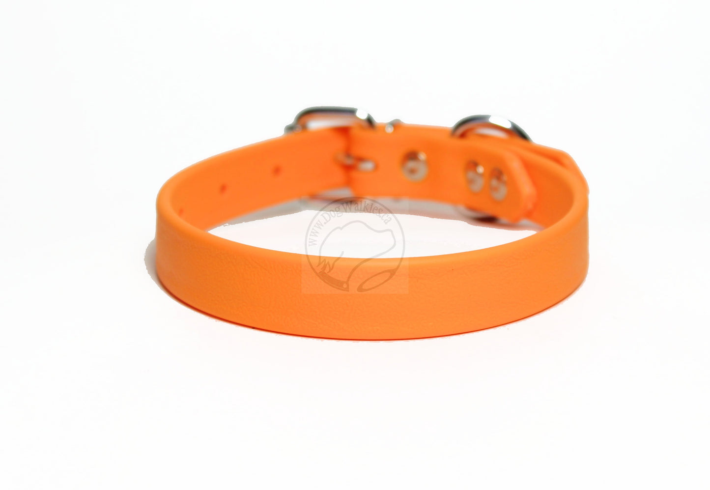 Bright Pumpkin Orange Biothane Dog Collar - 3/4" (20mm) wide