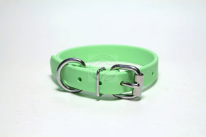 Discontinued- Limited Pastel Mint Green Biothane Dog Collar - 3/4" (20mm) wide