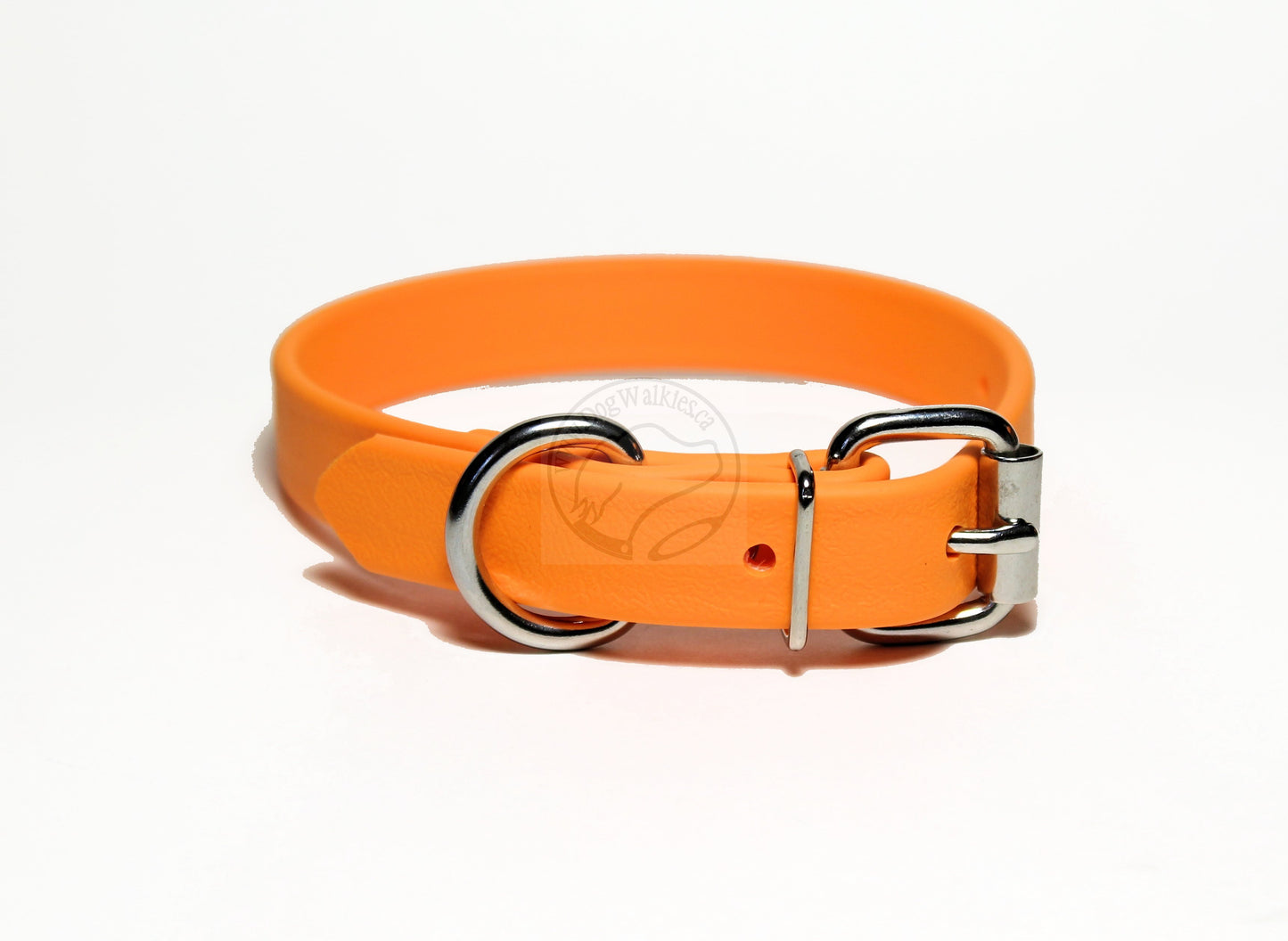 Bright Pumpkin Orange Biothane Dog Collar - 3/4" (20mm) wide