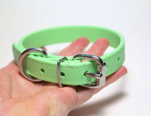 Discontinued- Limited Pastel Mint Green Biothane Dog Collar - 3/4" (20mm) wide