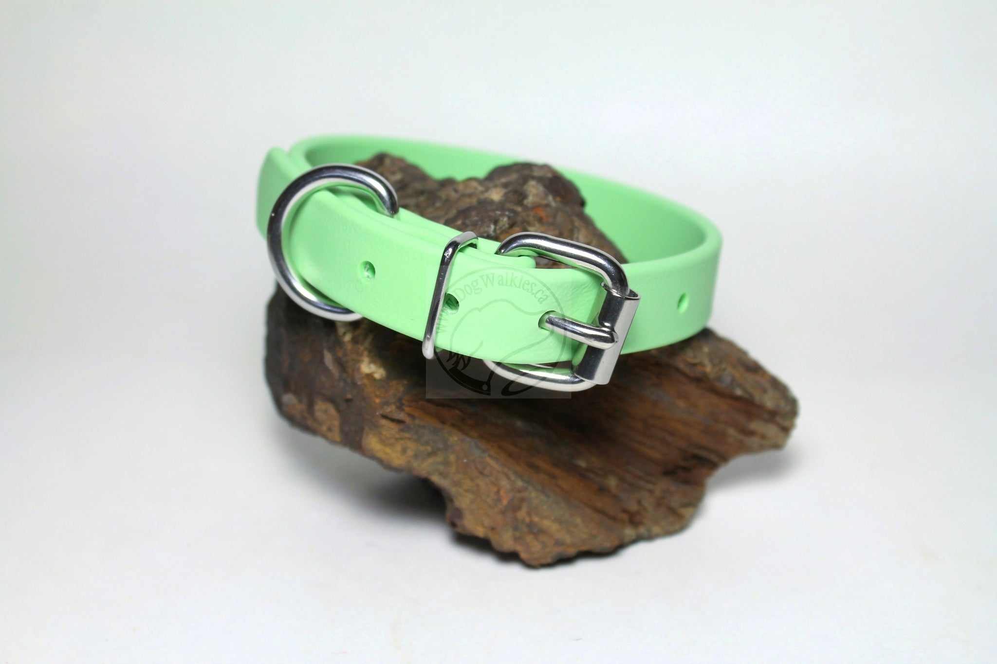 Discontinued- Limited Pastel Mint Green Biothane Dog Collar - 3/4" (20mm) wide