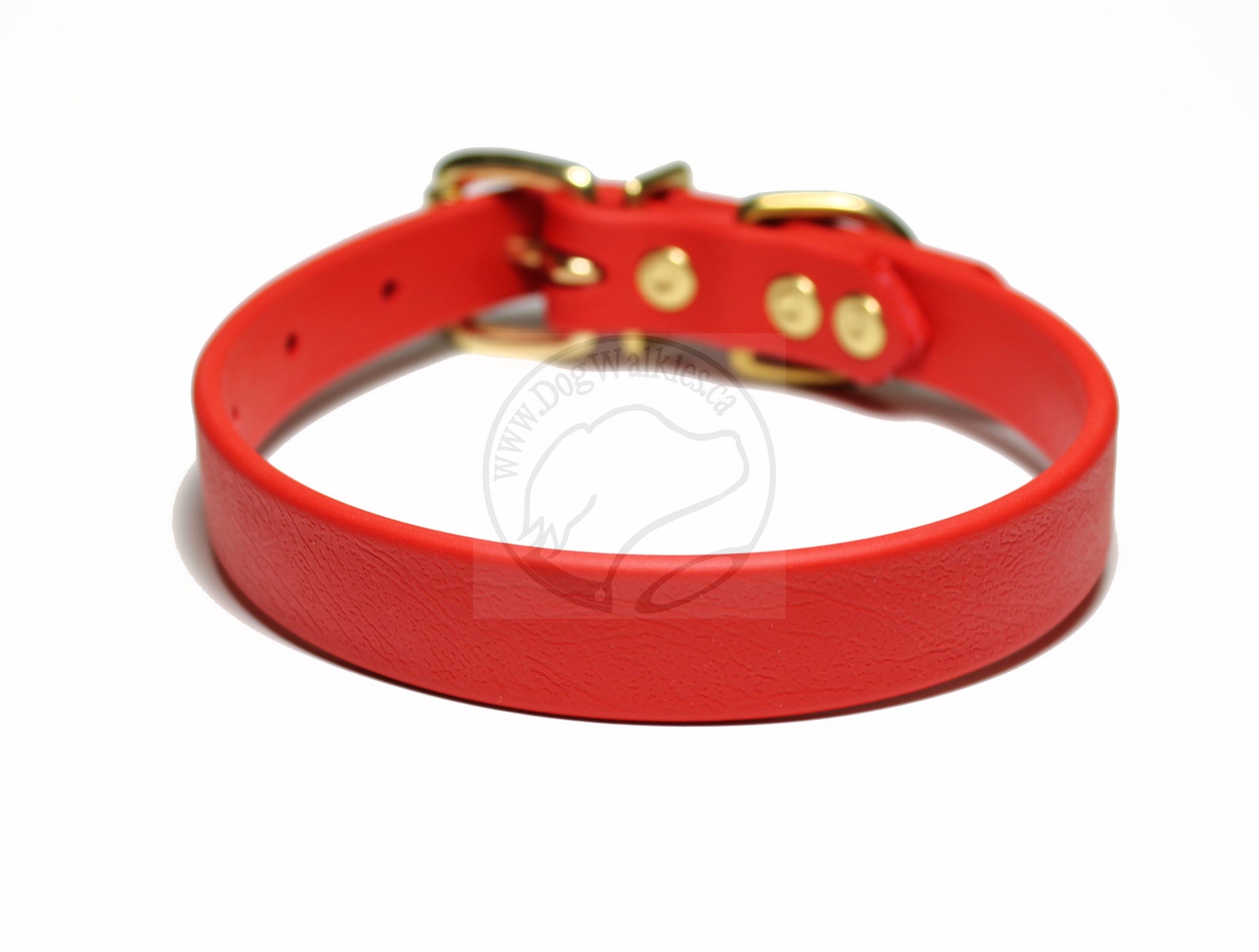 Poppy Red Biothane Dog Collar - 3/4" (20mm) wide