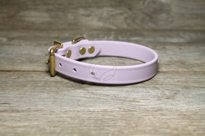 Lavender Purple Pastel Biothane Dog Collar - 3/4" (20mm) wide