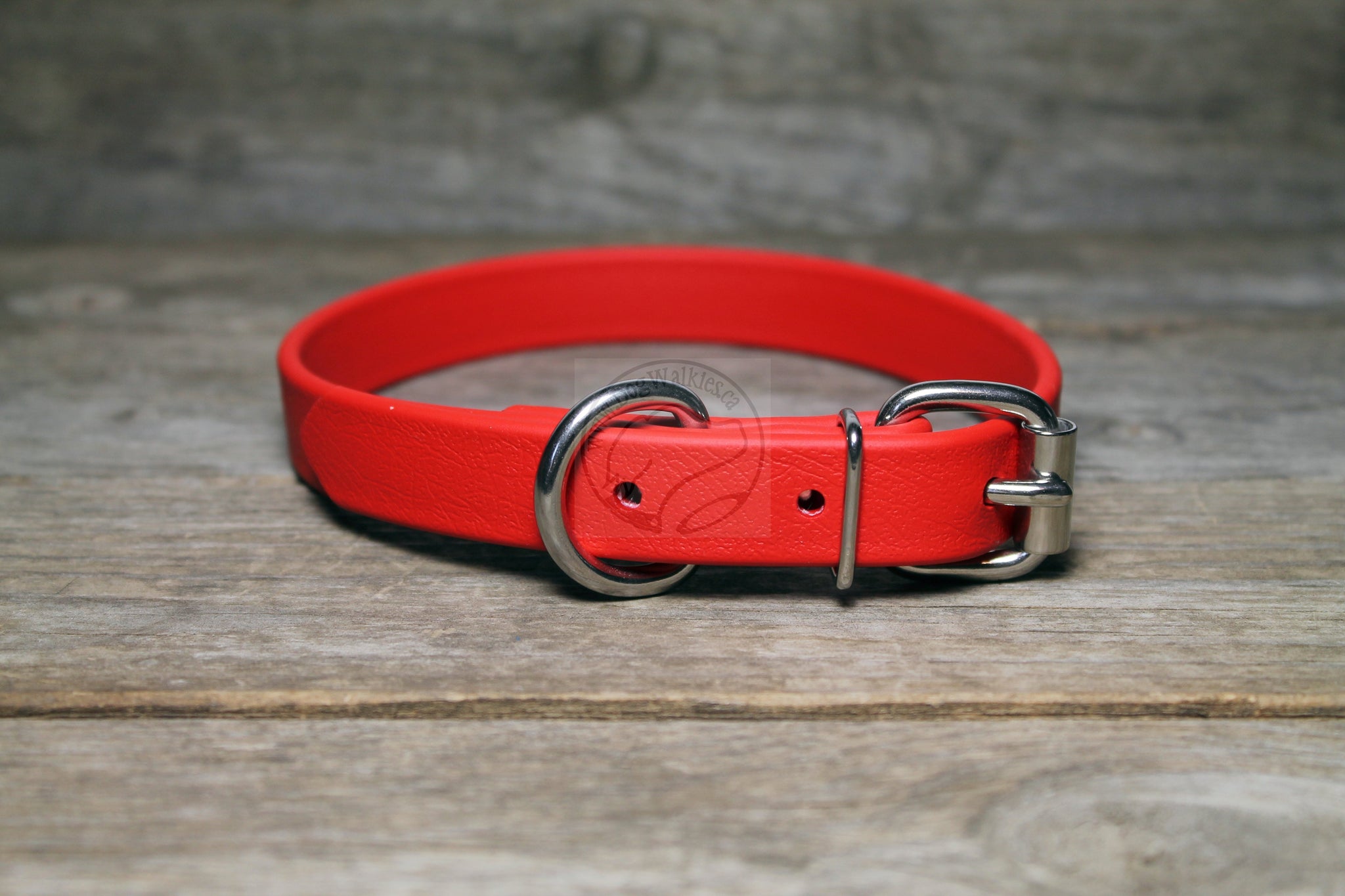 Poppy Red Biothane Dog Collar - 3/4" (20mm) wide