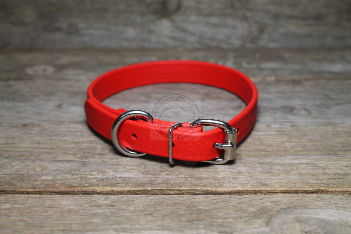 Poppy Red Biothane Dog Collar - 3/4" (20mm) wide