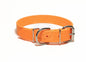 Bright Pumpkin Orange Biothane Dog Collar - 1 inch (25mm) wide