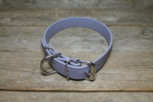 Stormy Gray or Grey Biothane Dog Collar - 1 inch (25mm) wide