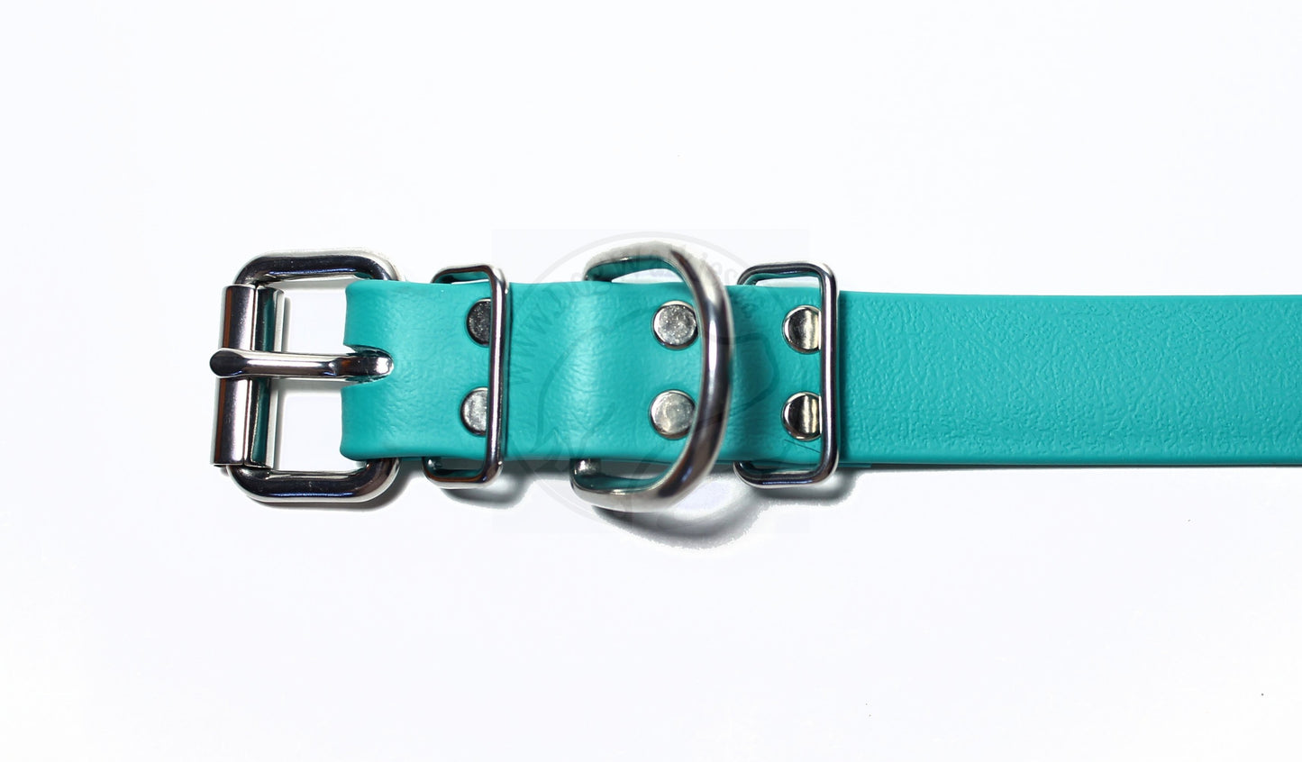 Teal Biothane Dog Collar - 1 inch (25mm) wide