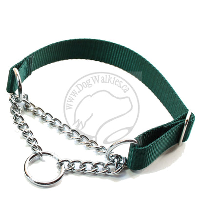 Chain Martingale Dog Collar 1" (25mm) wide; Simple - Elegant - Strong