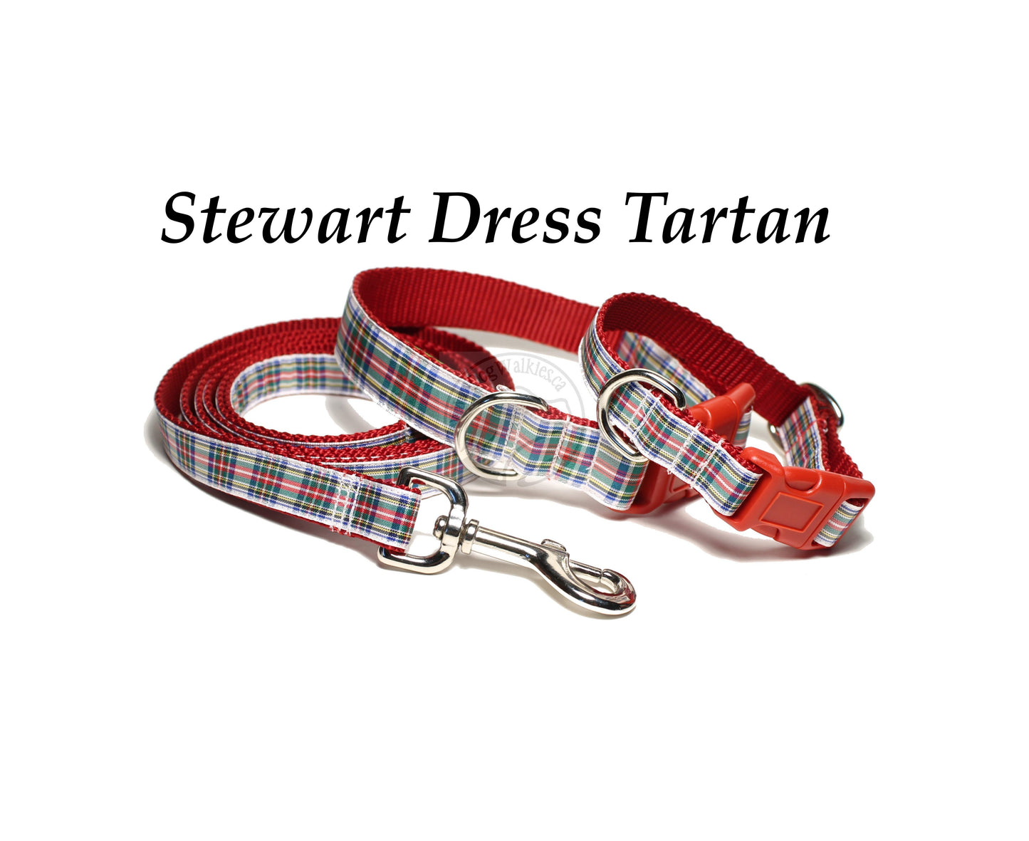 Stewart Clan Dress tartan - dog collar