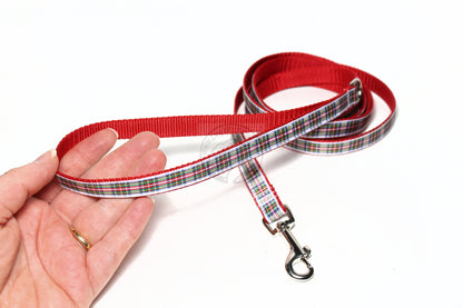 Tartan Dog Leash - Stewart Dress Clan Tartan