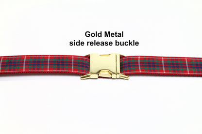Fraser Clan tartan - dog collar