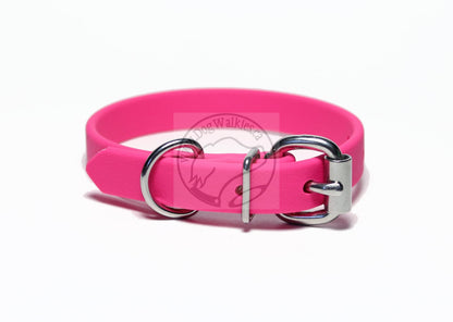 Fuchsia Pink Biothane Dog Collar - 5/8"(16mm) wide