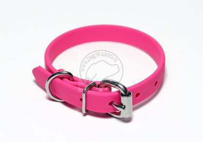 Fuchsia Pink Biothane Dog Collar - 5/8"(16mm) wide