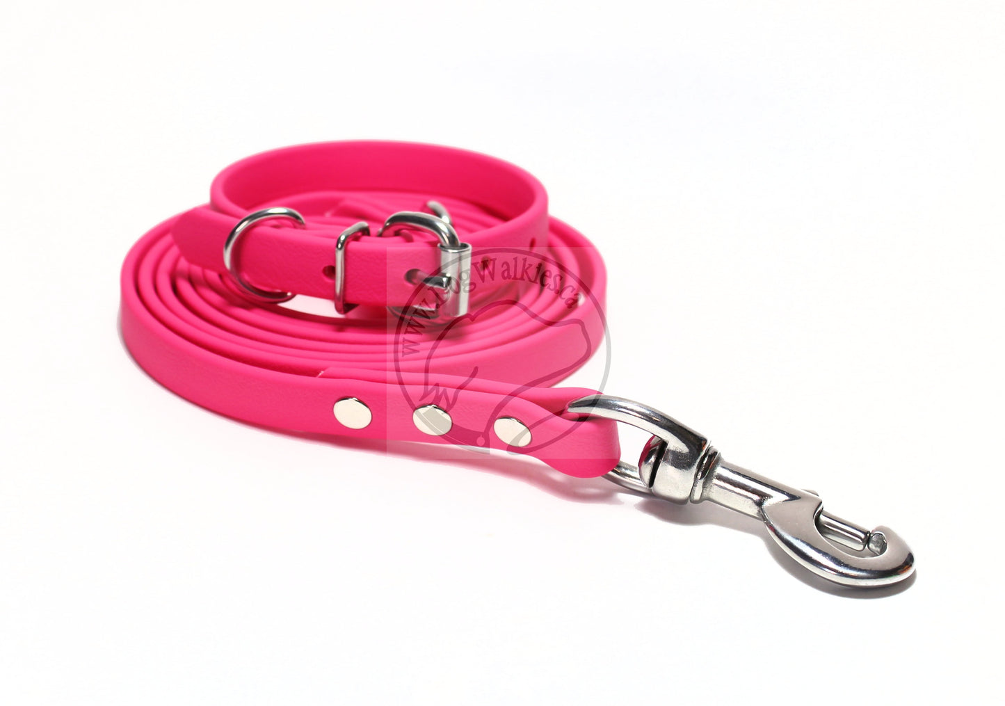 Fuchsia Pink Biothane Dog Collar - 5/8"(16mm) wide