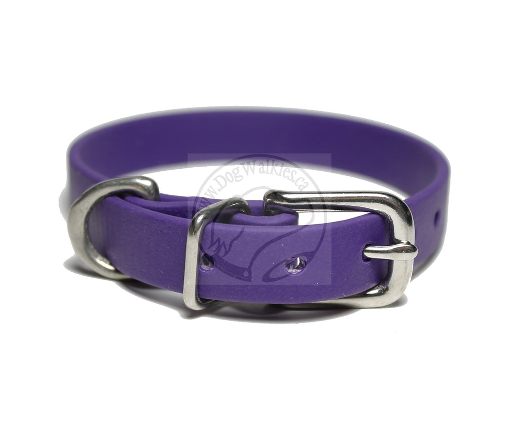 Royal Purple Biothane Small Dog Collar - 1/2" (12mm) wide