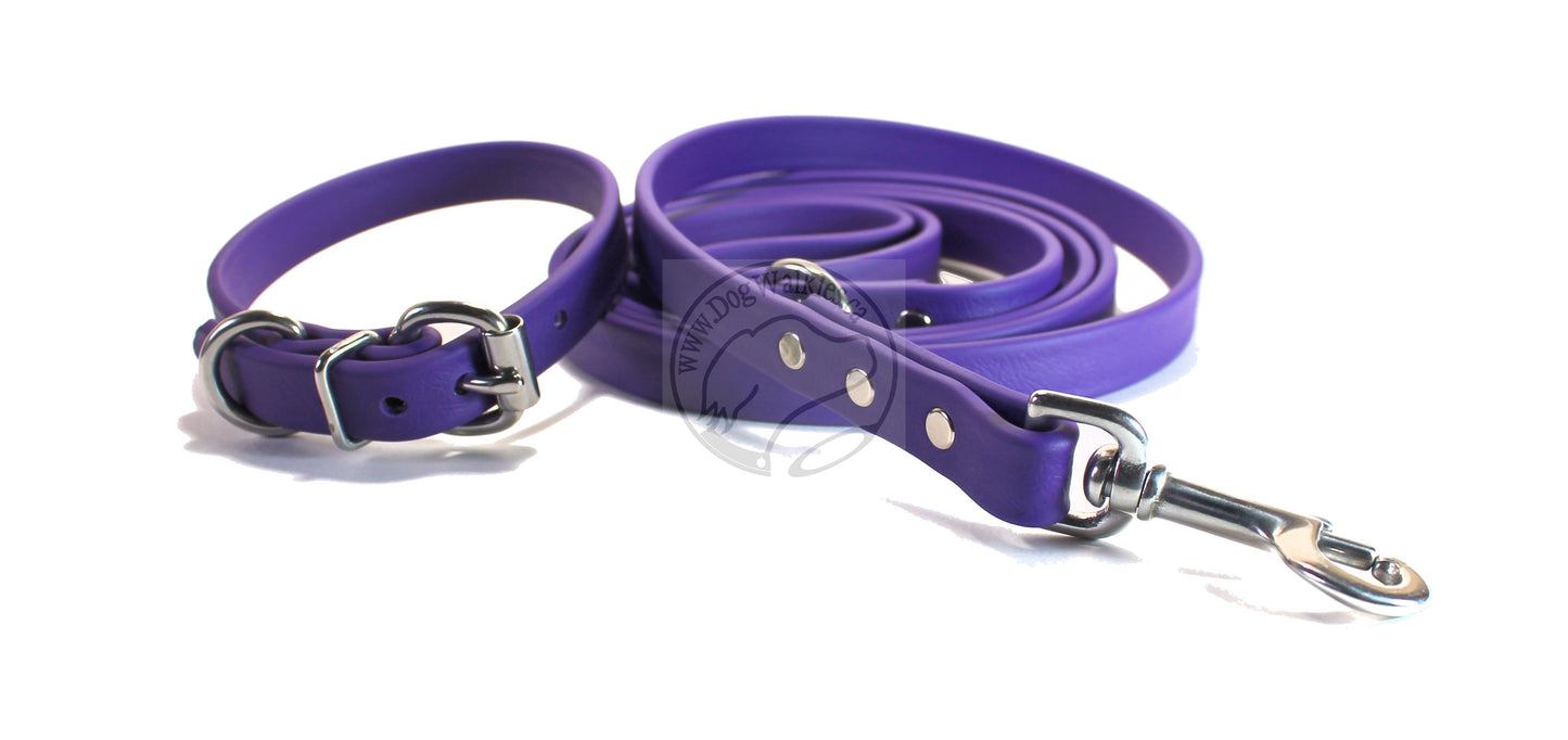 Small Dog Collar in Genuine Biothane - 16mm (5/8") width - 39 colours
