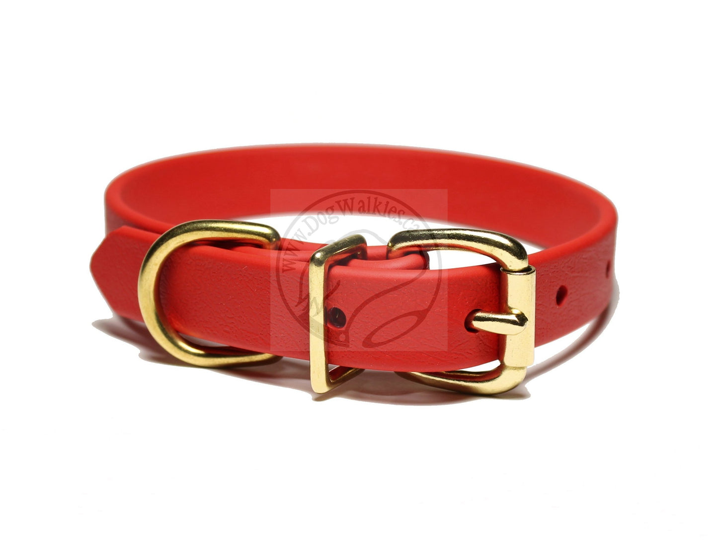 Poppy Red Biothane Dog Collar - 3/4" (20mm) wide