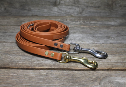 Caramel Brown Biothane Small Dog Leash
