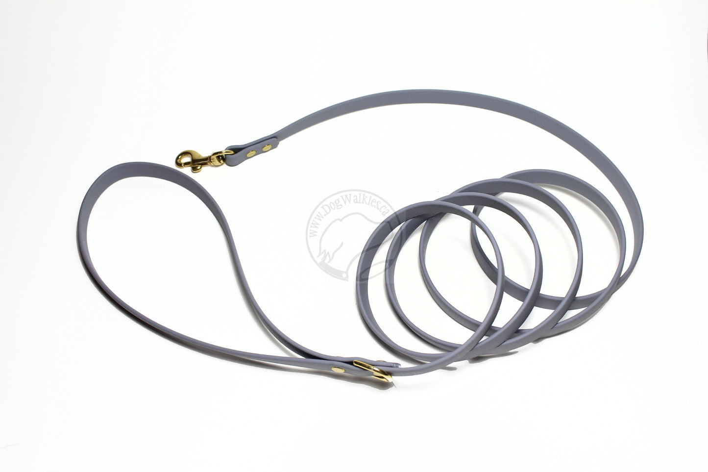 Stormy Grey or Gray Biothane Small Dog Leash