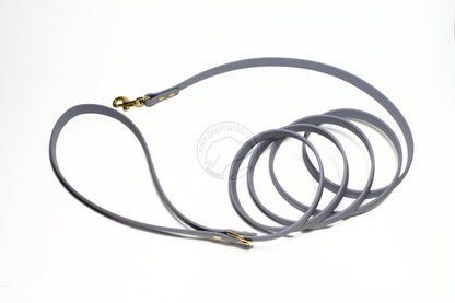 Stormy Grey or Gray Biothane Small Dog Leash