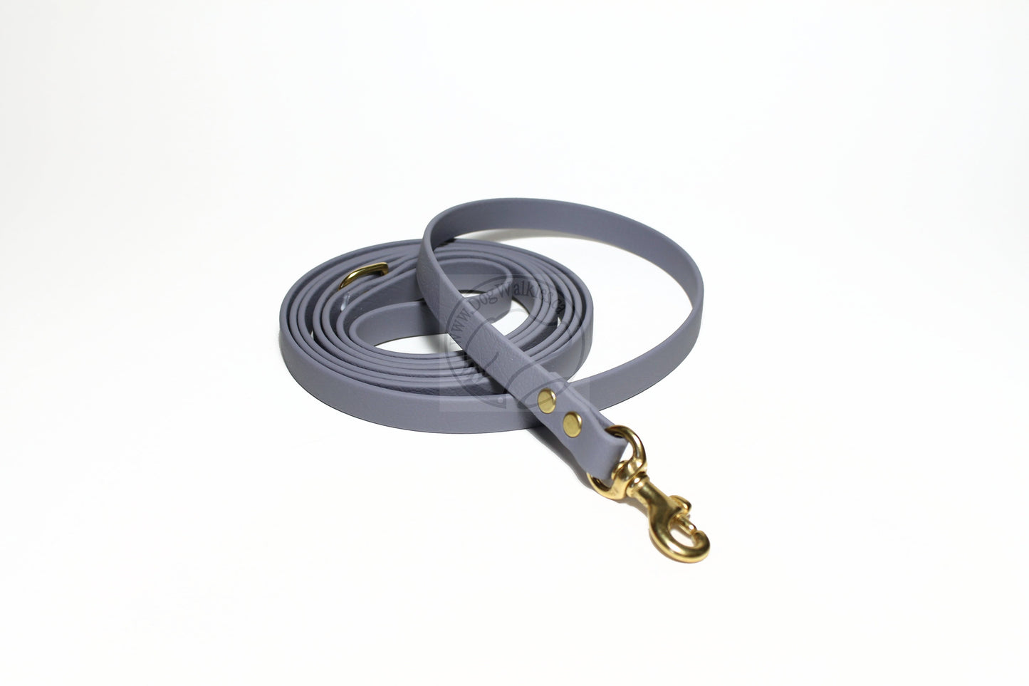 Stormy Grey or Gray Biothane Small Dog Leash