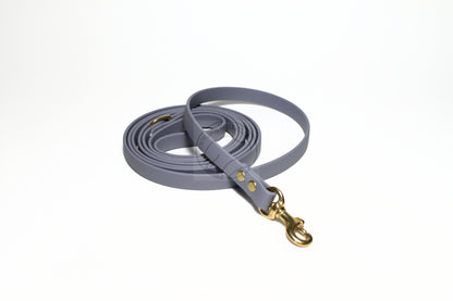 Stormy Grey or Gray Biothane Small Dog Leash