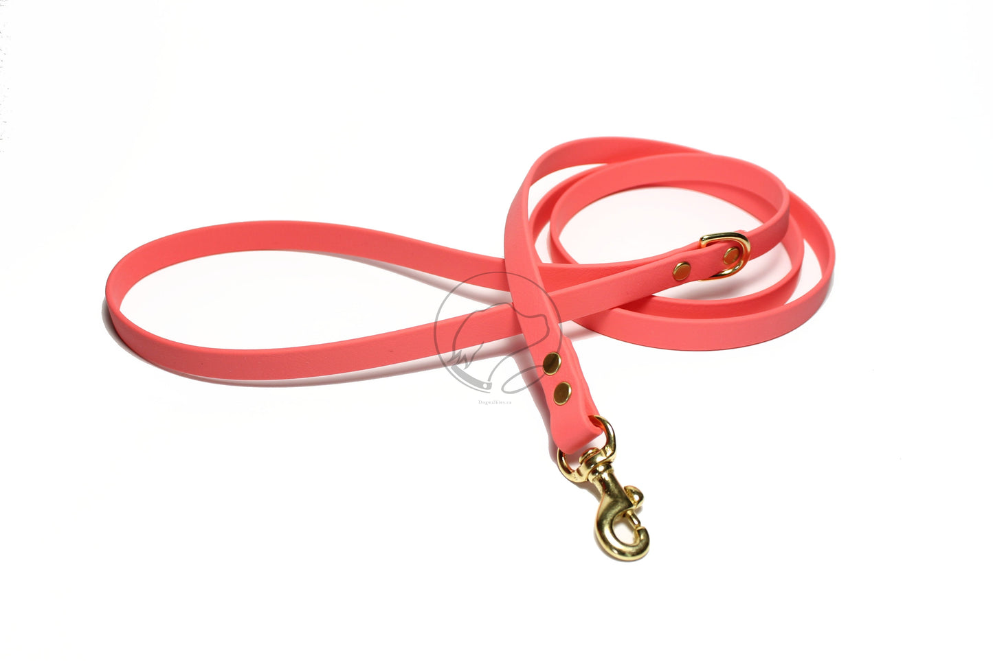 Peach Coral Biothane Small Dog Leash