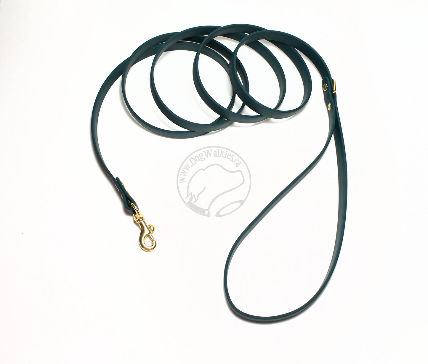 Thin Biothane Leash 1/2" (12mm) wide - waterproof leash - all colours
