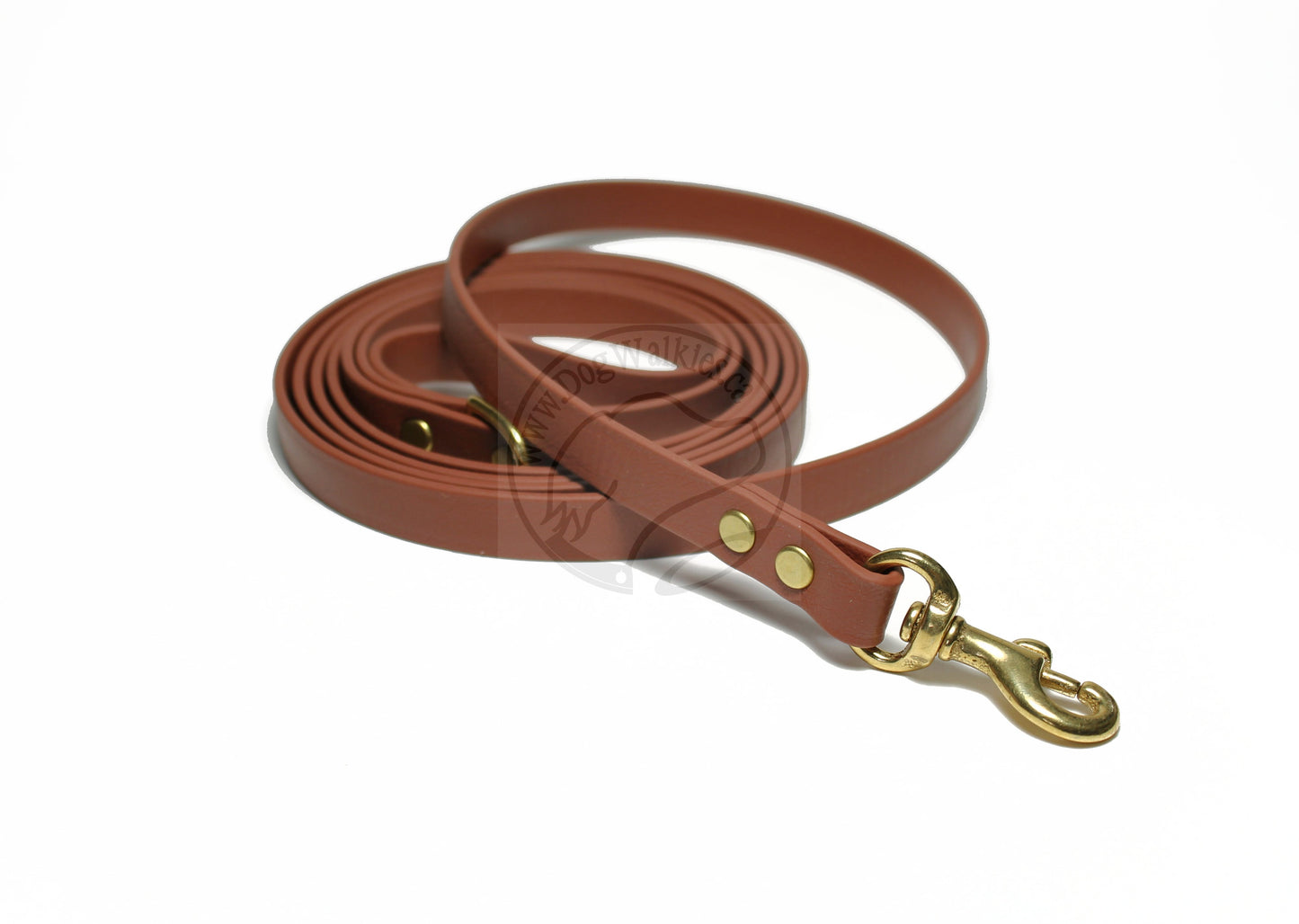 Milk Chocolate Brown Biothane Small Dog Leash