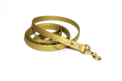 Gold Biothane Small Dog Leash