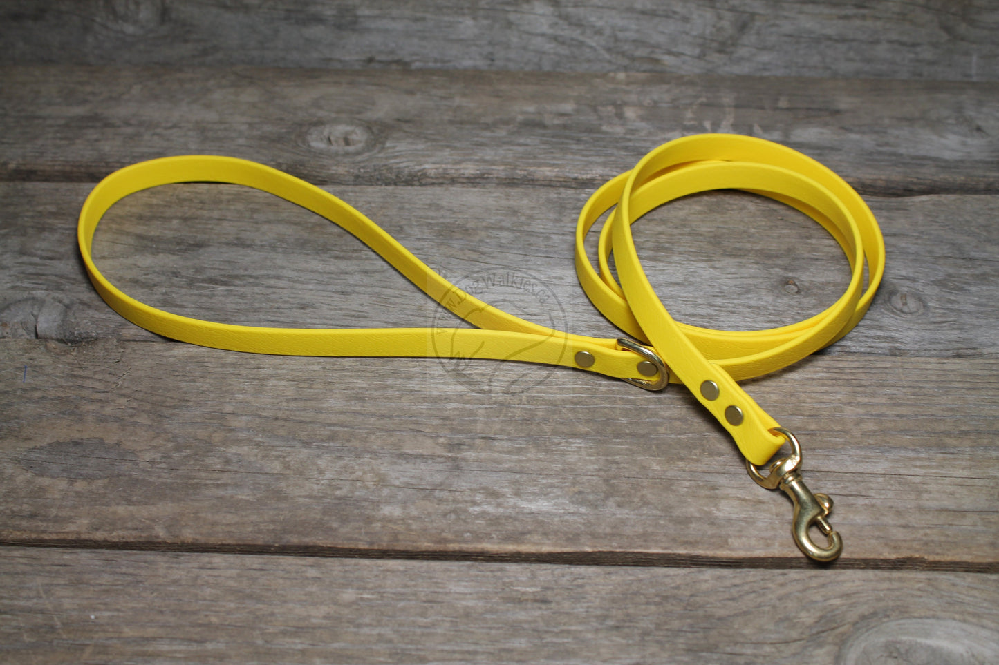 Sunflower Yellow Biothane Small Dog Leash