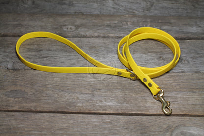 Sunflower Yellow Biothane Small Dog Leash