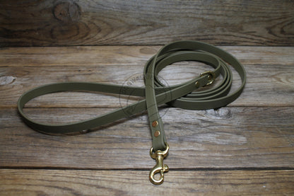 Thin Biothane Leash 1/2" (12mm) wide - waterproof leash - all colours