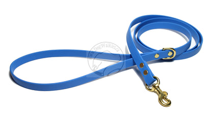 Caribbean Blue Biothane Small Dog Leash
