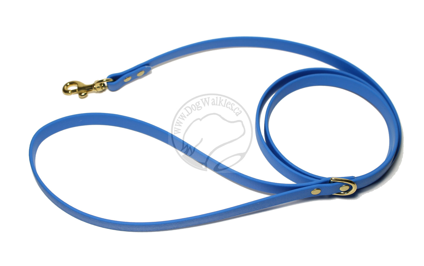 Thin Biothane Leash 1/2" (12mm) wide - waterproof leash - all colours
