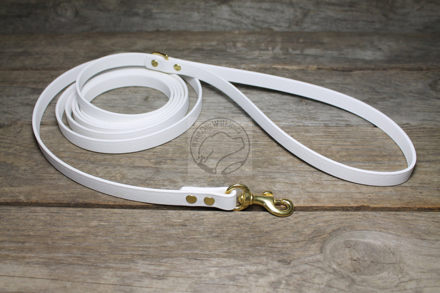 Snow White Biothane Small Dog Leash