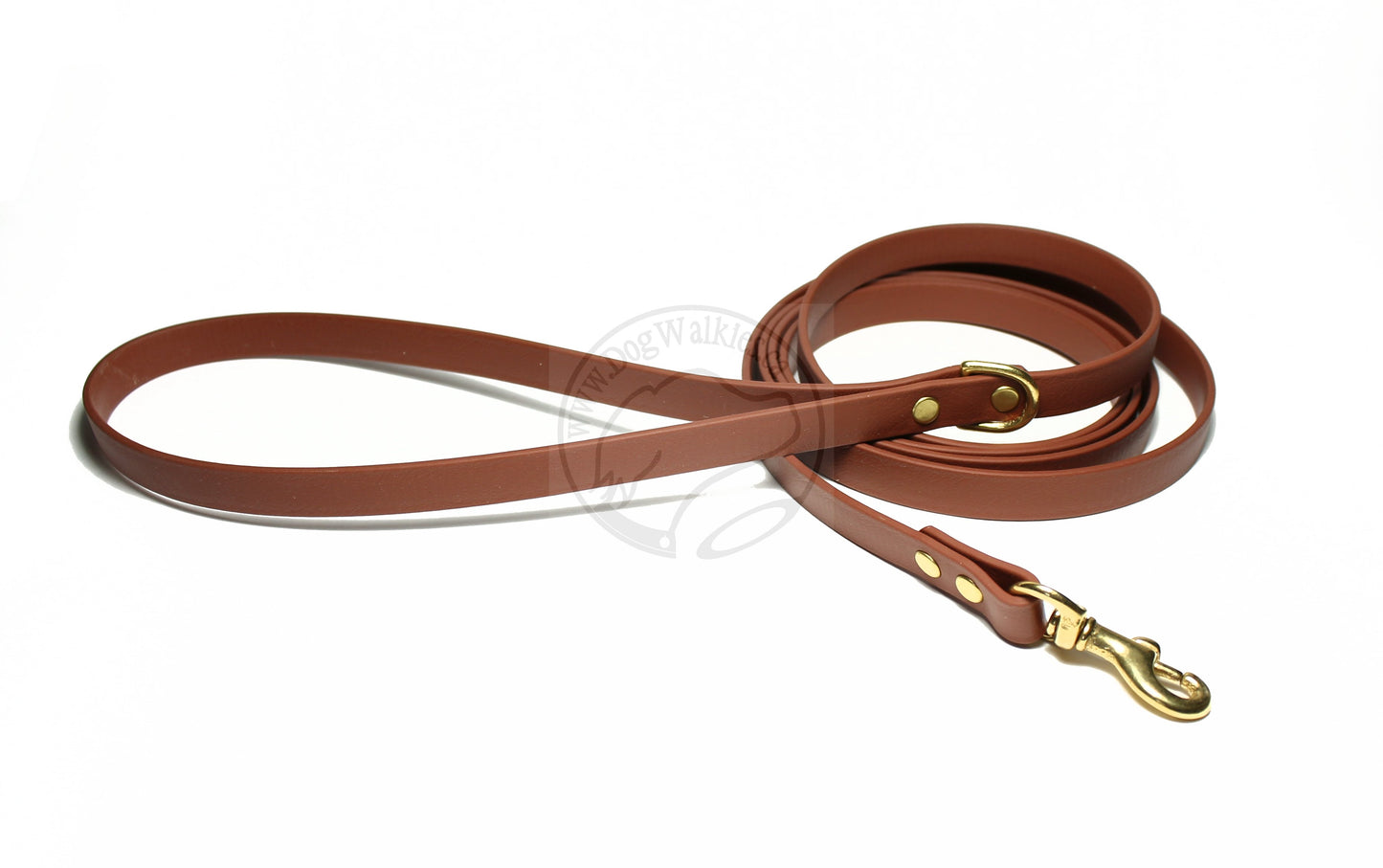 Milk Chocolate Brown Biothane Small Dog Leash