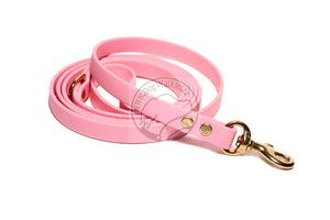 Bubblegum Pink Biothane Small Dog Leash 12mm (1/2") wide