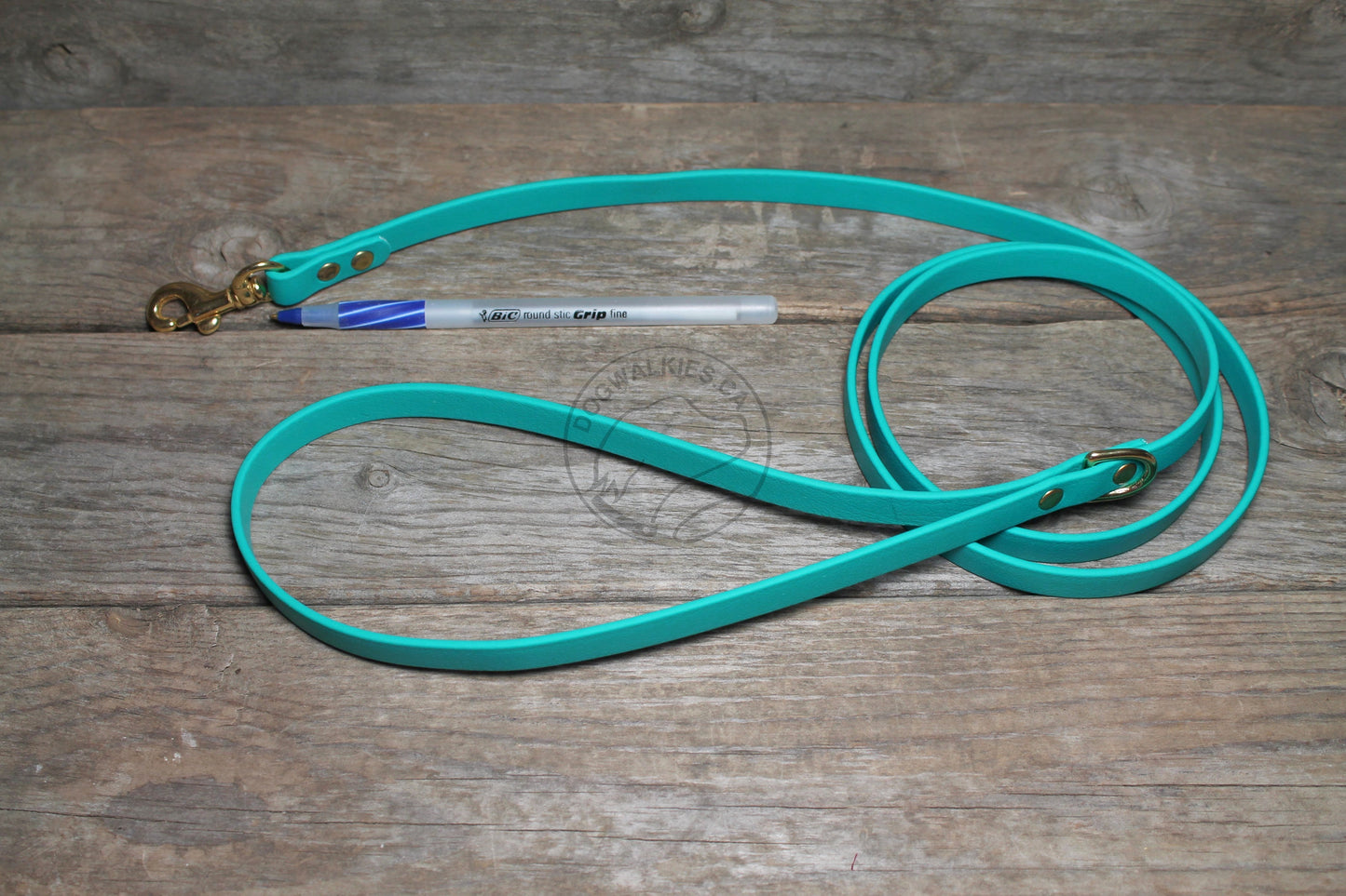 Teal Biothane Small Dog Leash