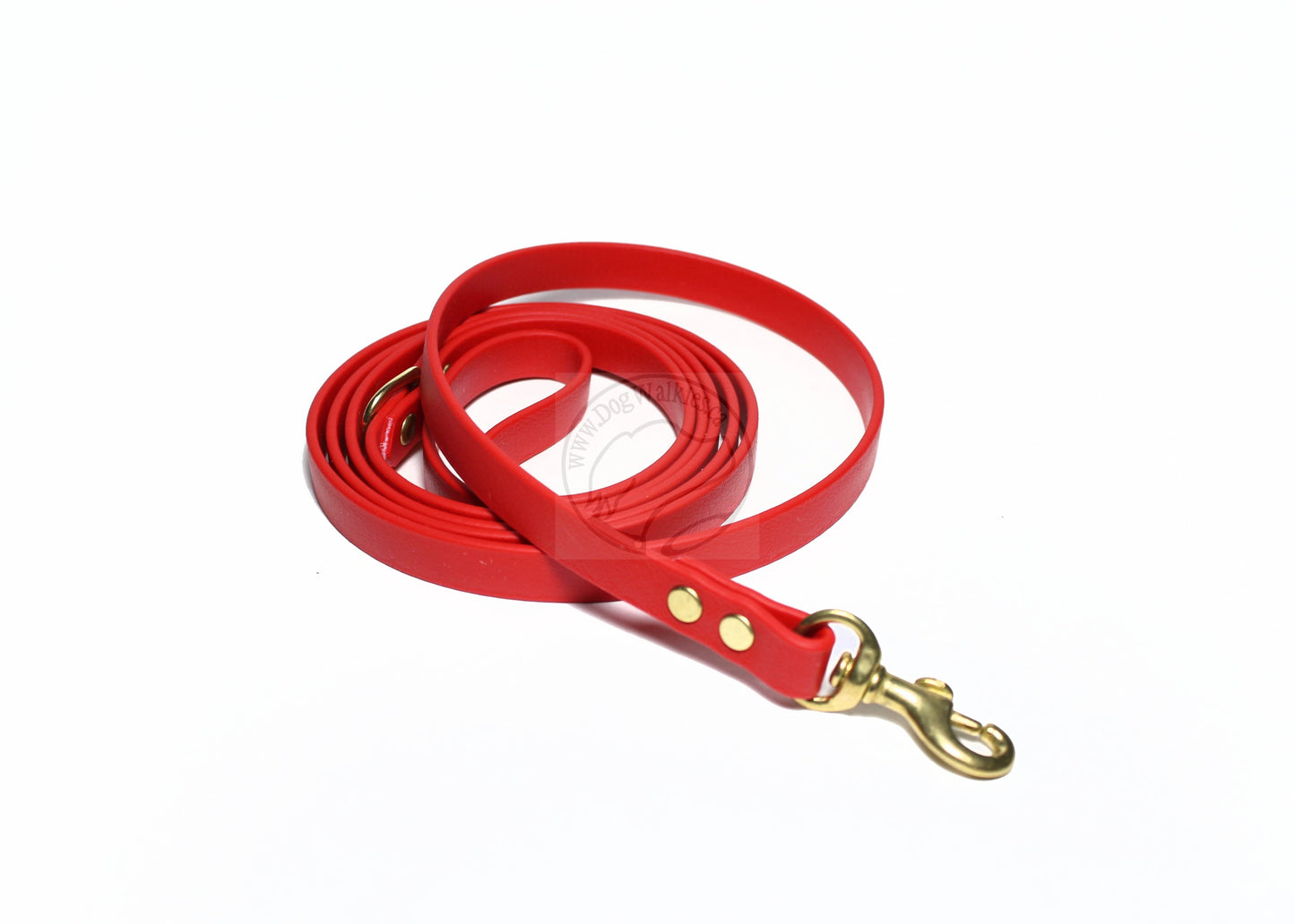 Poppy Red Biothane Small Dog Leash