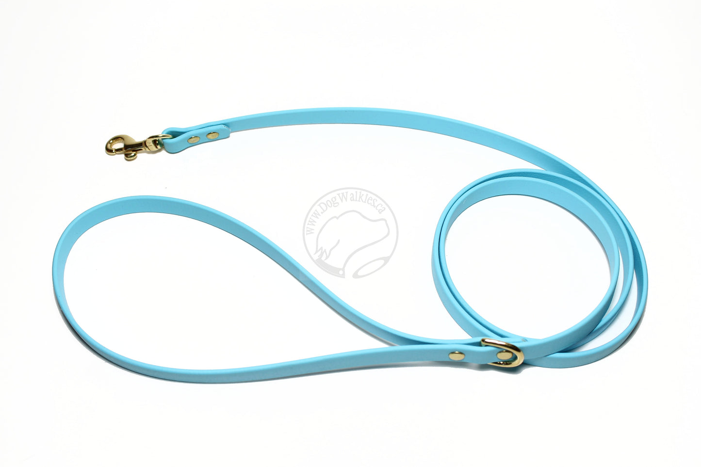 Frozen Blue Biothane Small Dog Leash