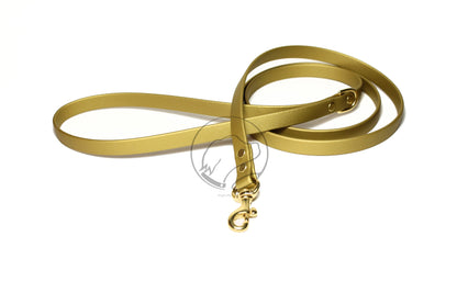 Gold Biothane Small Dog Leash