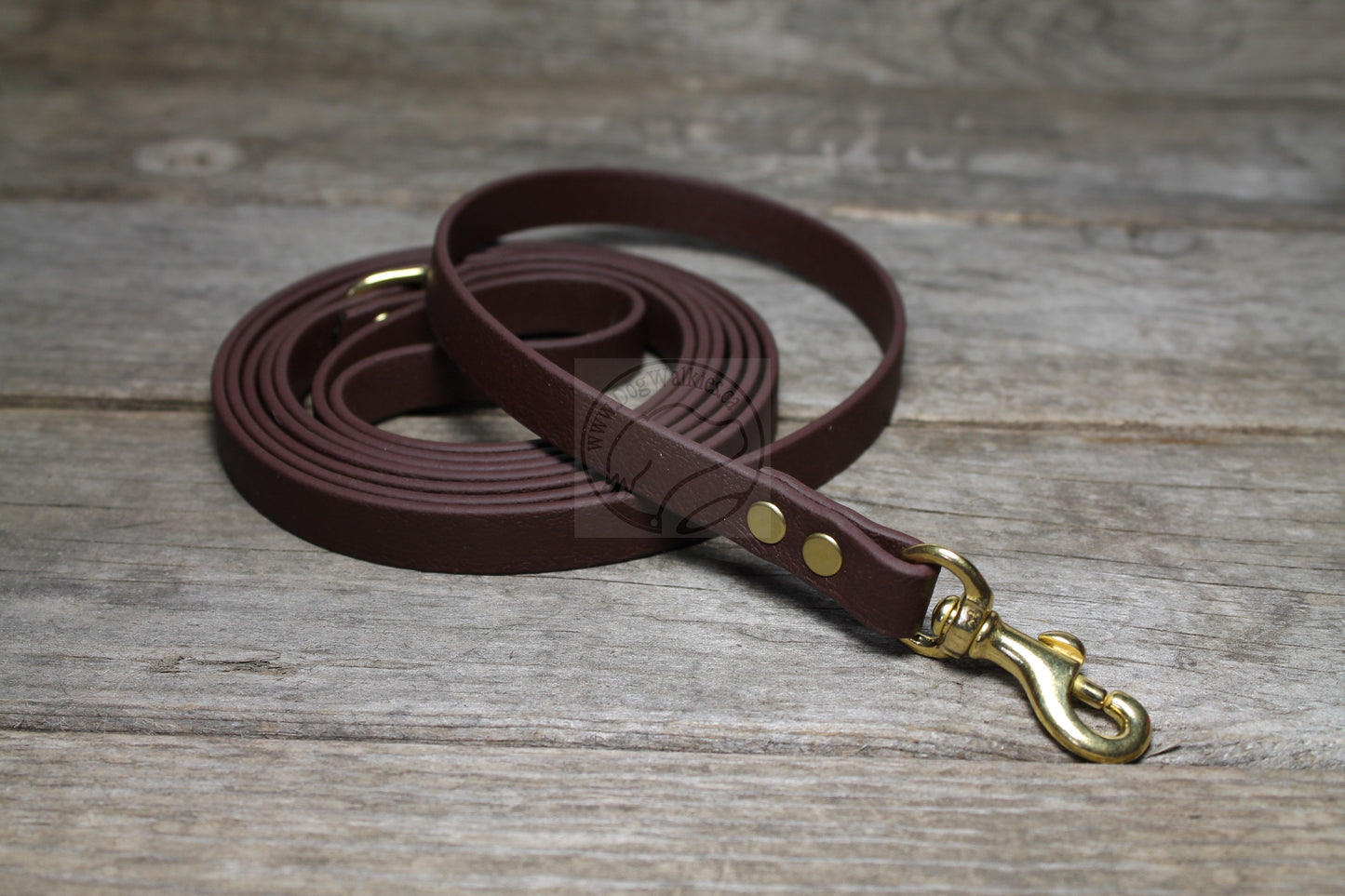 Dark Chocolate Brown Biothane Small Dog Leash