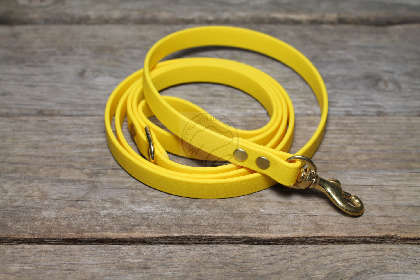 Sunflower Yellow Biothane Small Dog Leash