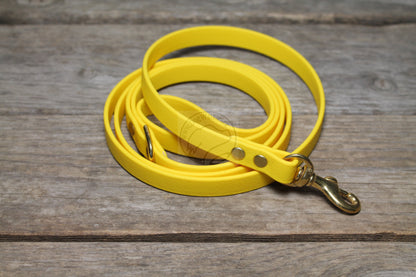 Sunflower Yellow Biothane Small Dog Leash