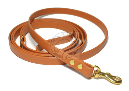 Caramel Brown Biothane Small Dog Leash